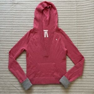 Vintage y2k Abercrombie & Fitch 100% cashmere pink hoodie